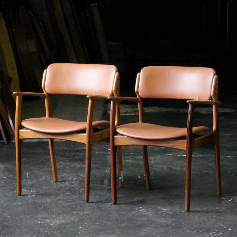 DK19-46 北欧 ヴィンテージ家具 エリック・バック model.50 アーム