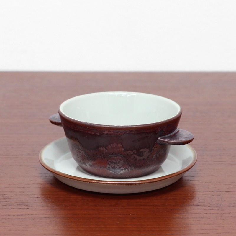 ○ヴィンテージ 北欧食器 デシレ ツーレ スープボウル＆ソーサー