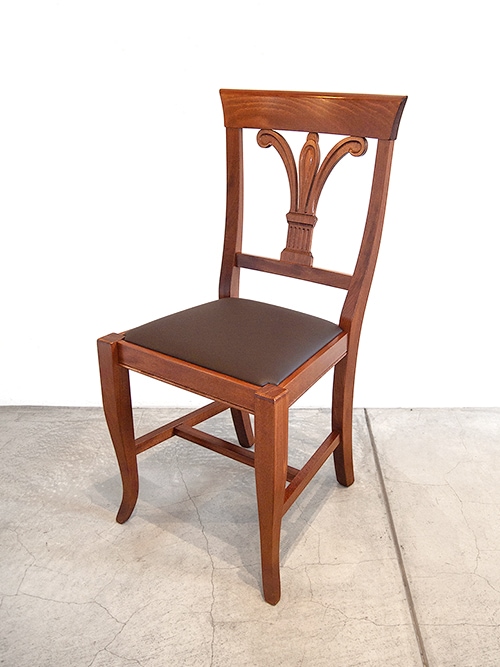 イタリア製 クラシカル 木製ダイニングチェア｜イデア
