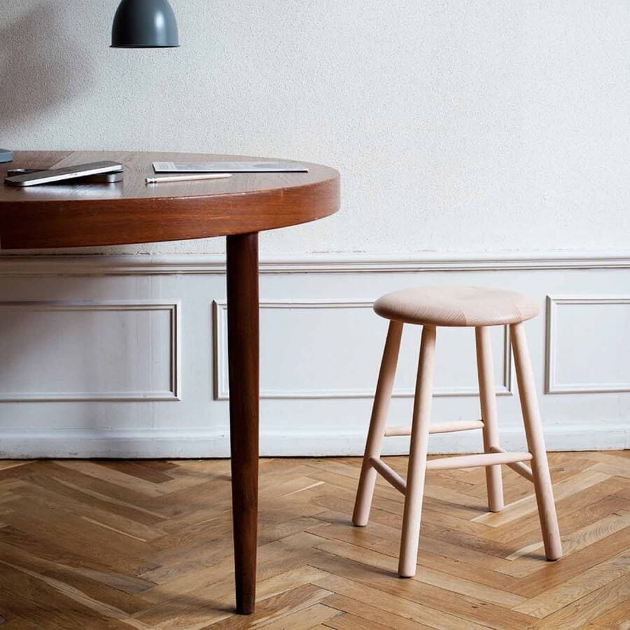 洗面台にちょうどいい】NORDIC STOOL NATURAL LARGE（ノルディック