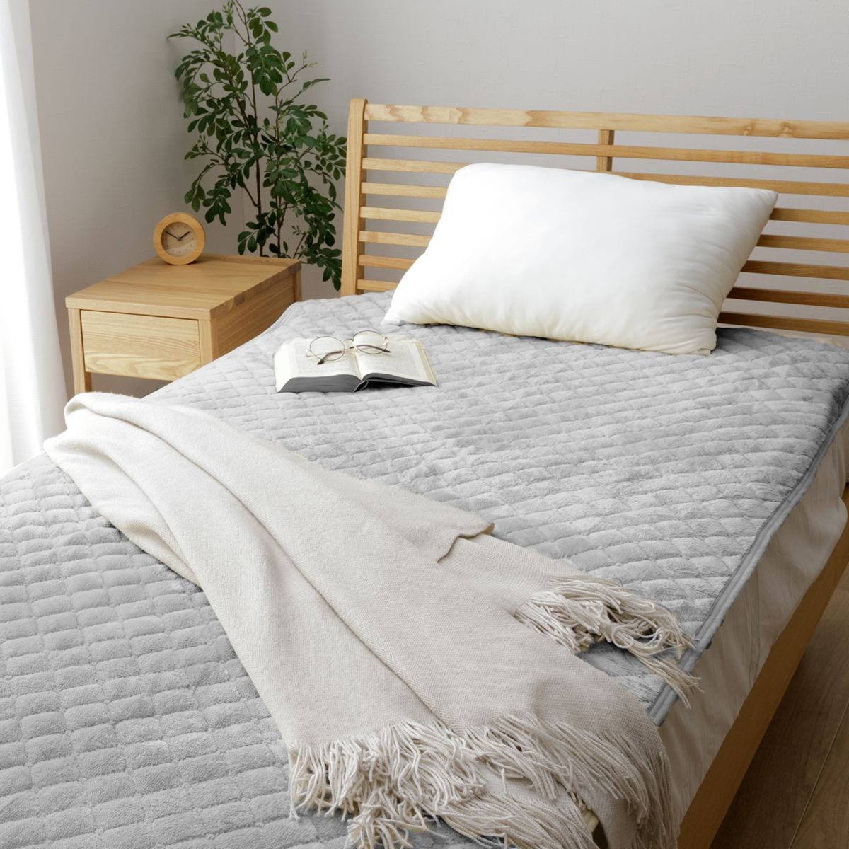 敷パッド ベッドパッド 冬用 シングル あったか 寝具 フランネル