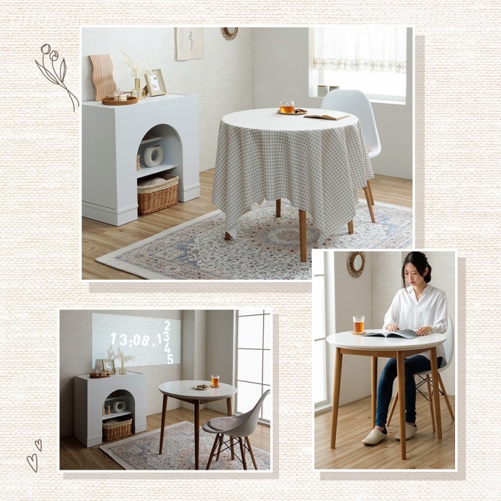 ラピアス カフェこたつ2点セット 80cm円形｜イケヒコ公式通販