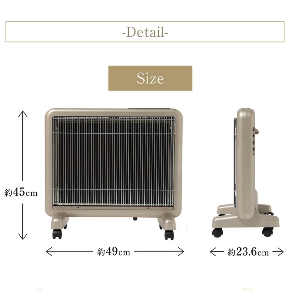 遠赤外線暖房器 サンルミエダイマー付 E800L-TM レッド 61O+iYiYi+L._AC_UF894,