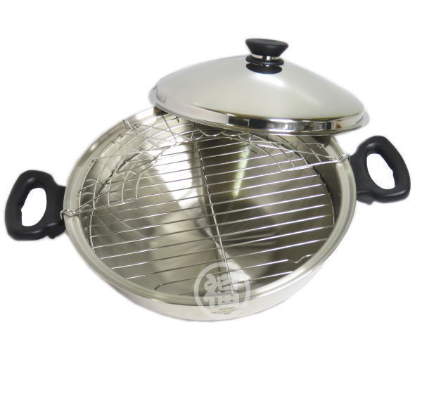 Amway Queen 両手鍋 31センチ（内径28cm ）グリルラック付き Amway