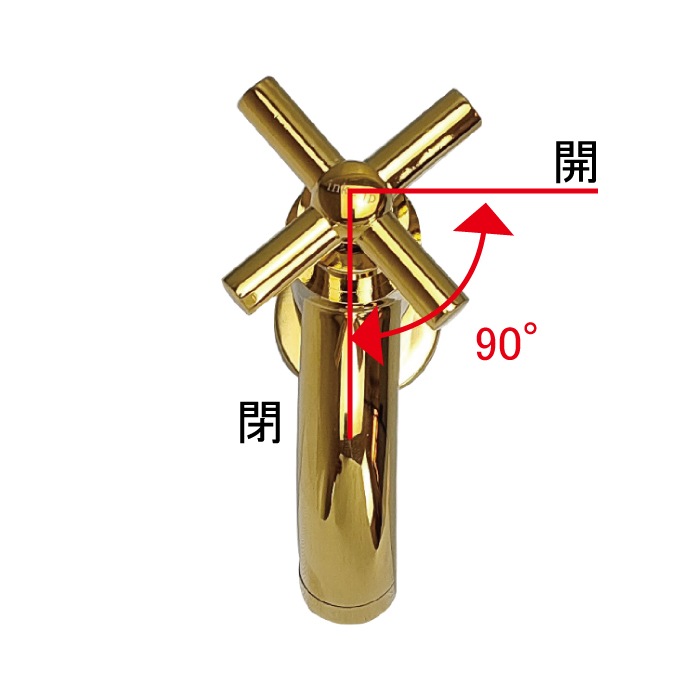 蛇口 単水栓 カラン クロスハンドル 手洗器 洗面 省スペース おしゃれ