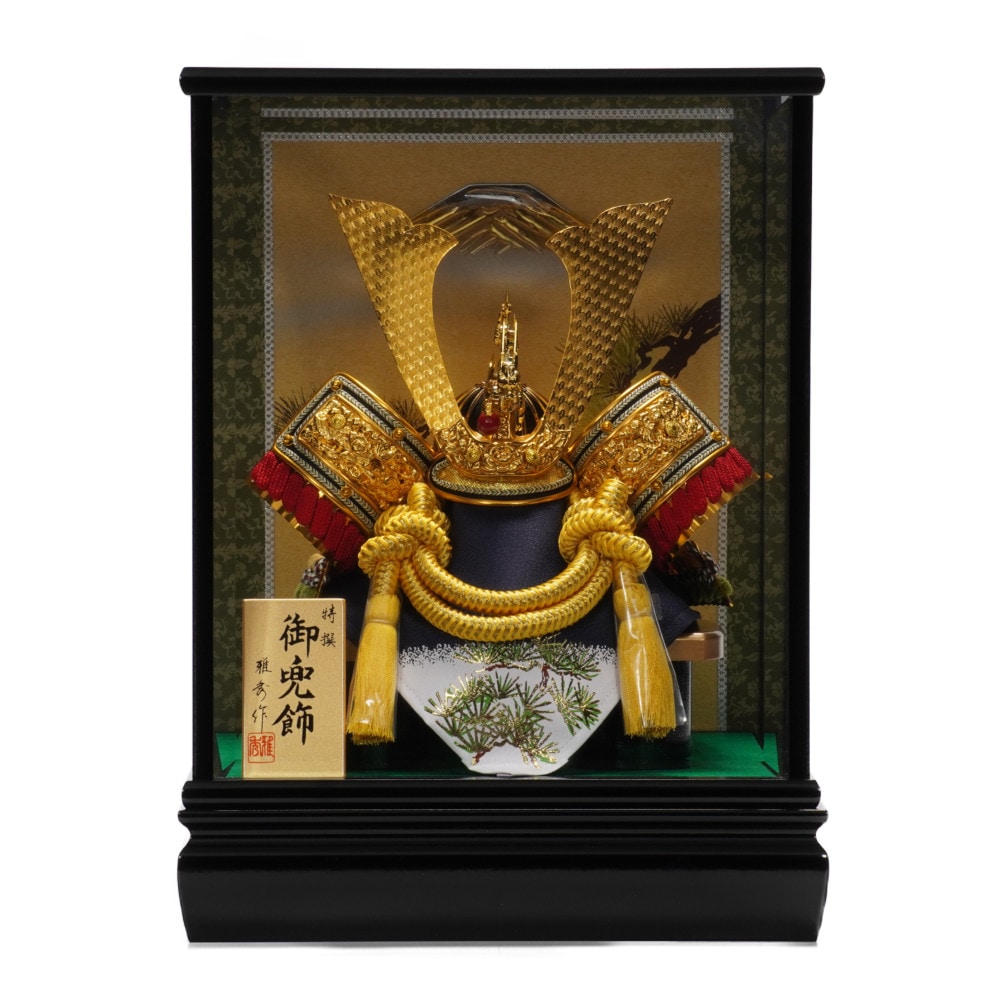 五月人形①】兜のみ/スワロフスキークリスタル使用 秀光人形工房「輝望