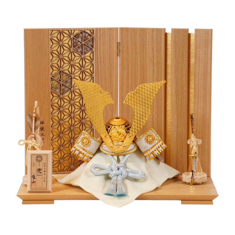 五月人形】五分之一 天賦之兜 空(オリジナル) 兜飾り〈雄山作