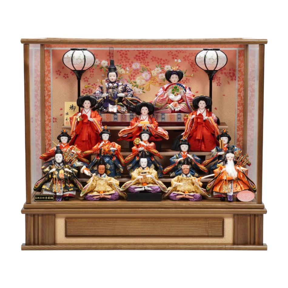 雛人形】小芥子 十五人揃いアクリルケース飾り | 雅秀作 ｜雛人形・五