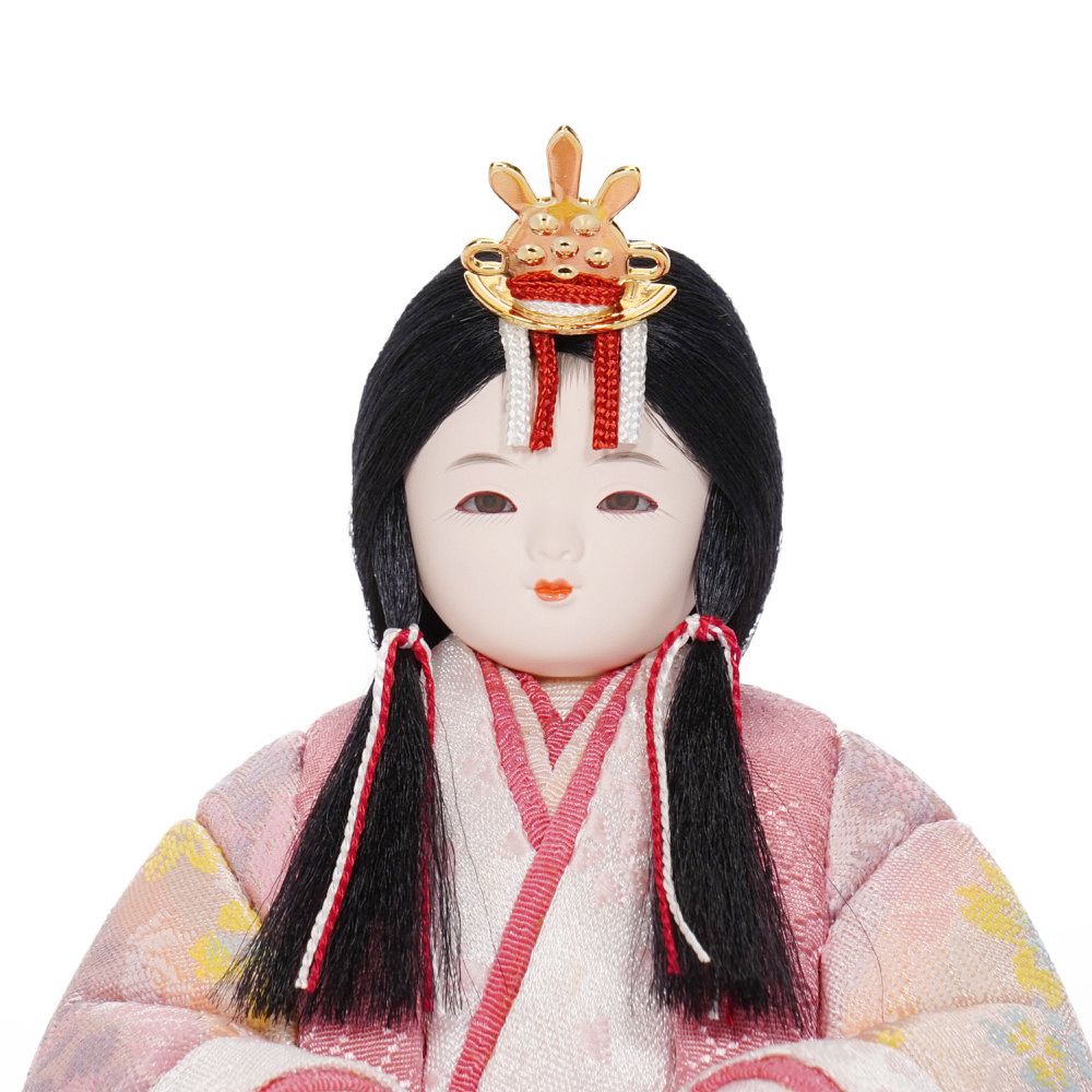 木目込み雛人形】さくらさくら 五人揃い二段飾り | 木村一秀作