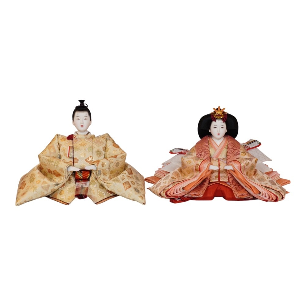 雛人形】京十一番 菱に花文様 親王飾り | 望月龍翠作 ｜雛人形・五月