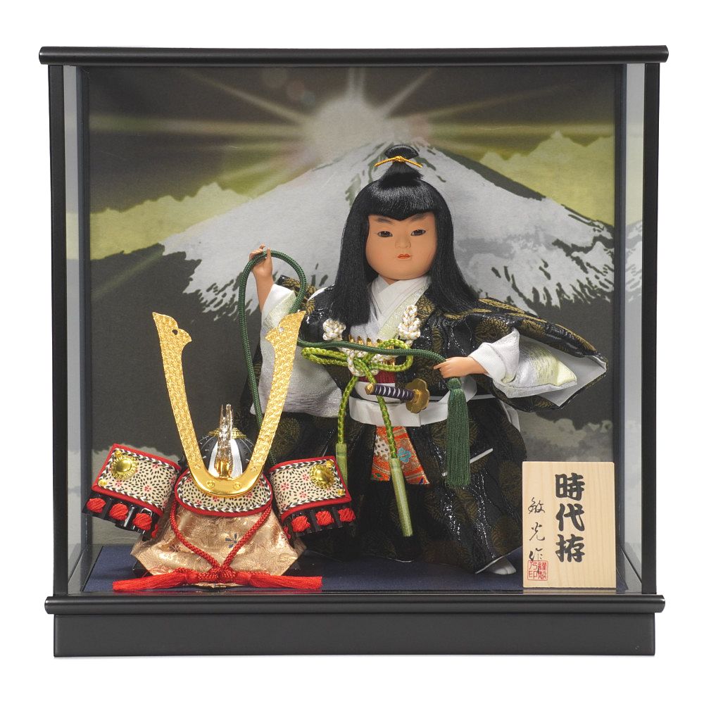 武者人形】6号 時代拵 兜曳き〈敏光作〉[225-085] ｜雛人形・五月人形
