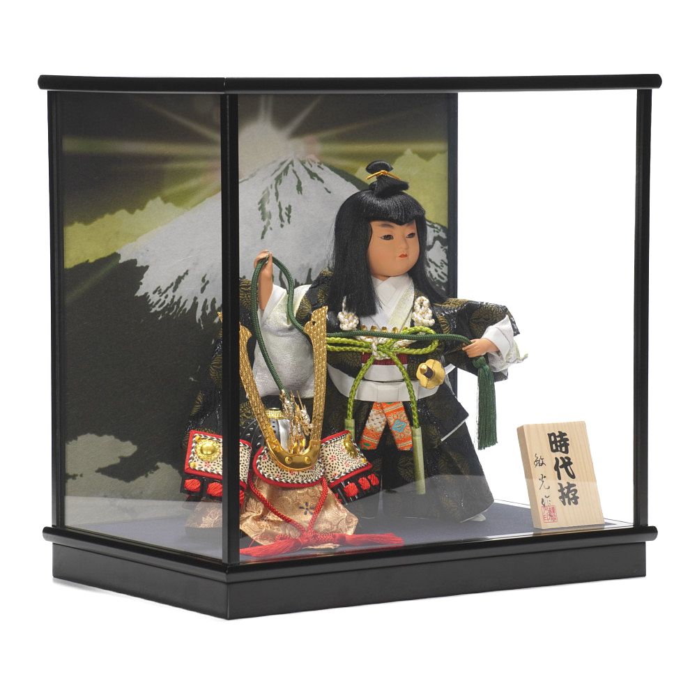 武者人形】6号 時代拵 兜曳き〈敏光作〉[225-085] ｜雛人形・五月人形