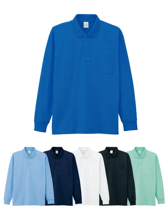 JICHODO】 85244 エコ製品制電長袖ポロシャツ [通年]通販ページ│自重