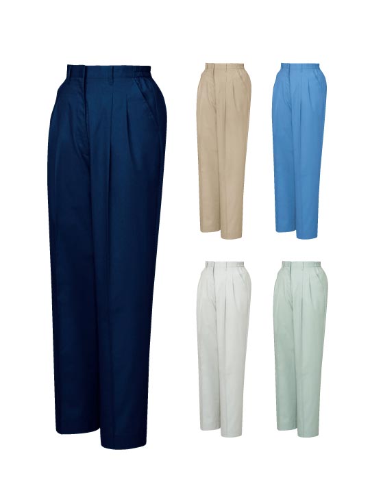 JICHODO】 84106 エコ3バリューレディースツータックパンツ [春夏]通販