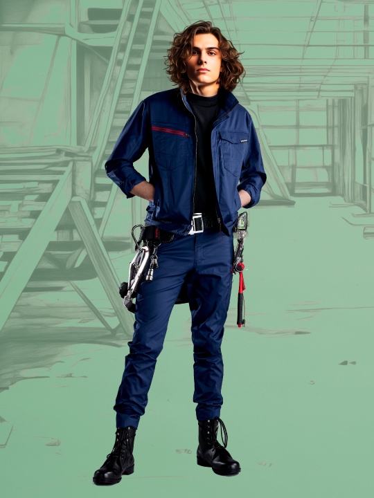 Z-DRAGON】 77300 エコ製品制電ストレッチ長袖ジャンパー[2025年春夏