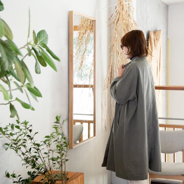 ナラのフレームミラー | 家具,ミラー | オリジナル家具・金物の上手工作所