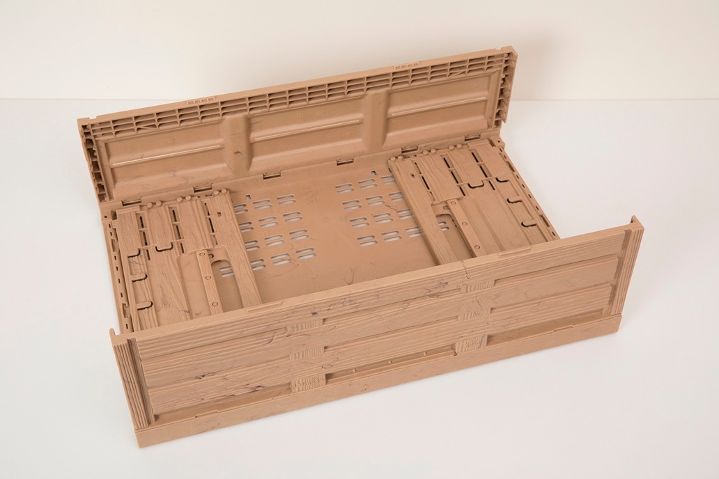 10個セット】木目調折りたたみコンテナ 6416物流機器の厳選プロツール