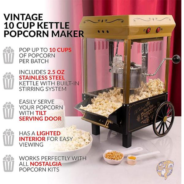 ノスタルジア 卓上 ポップコーンメーカー ヴィンテージ Popcorn Maker