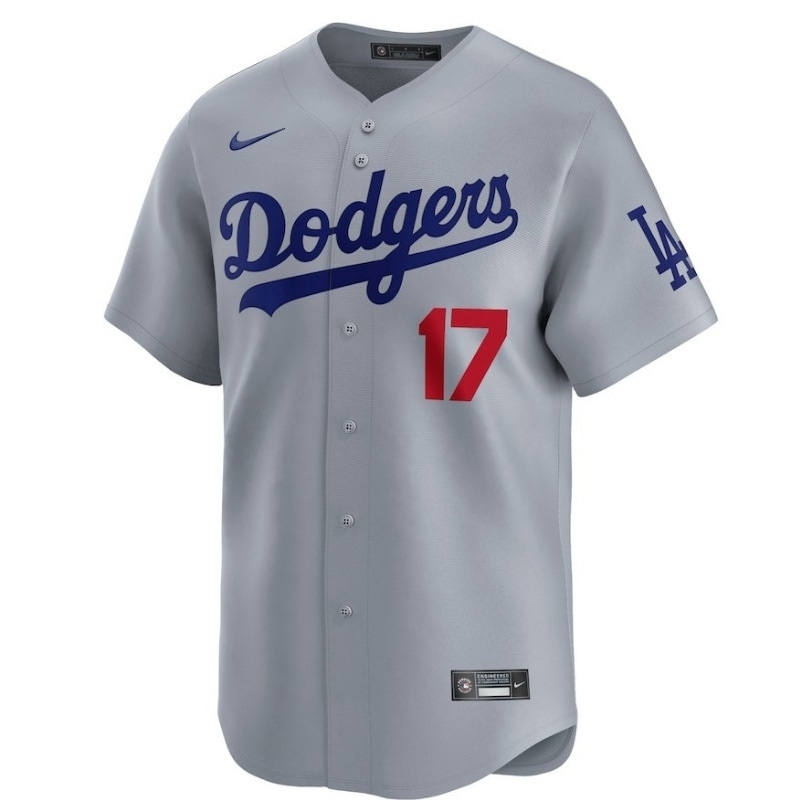 大谷翔平 ユニフォーム グレー ロサンゼルス ドジャース ナイキ限定