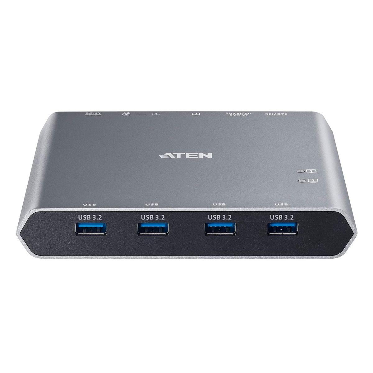 ATEN 8K対応 2ポート USB-C KVMスイッチ（DisplayPort/USB-C/USB3.2