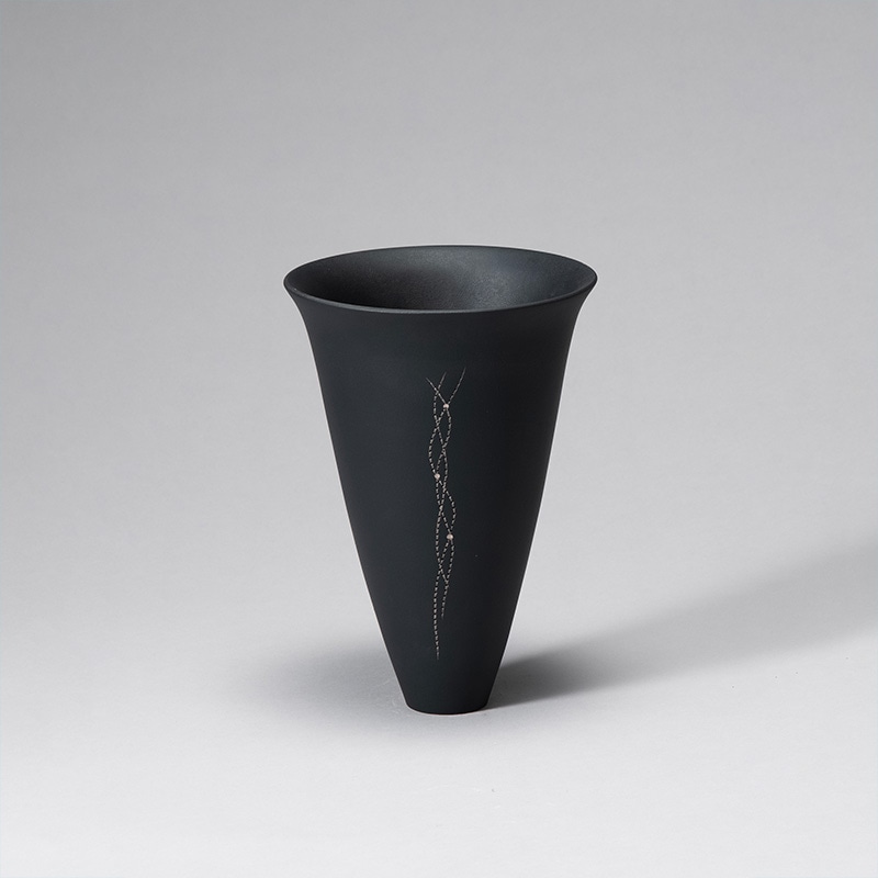 花器 清水焼1806 鉄黒 | 花器・花瓶,陶器,京焼/清水焼 | フラワー