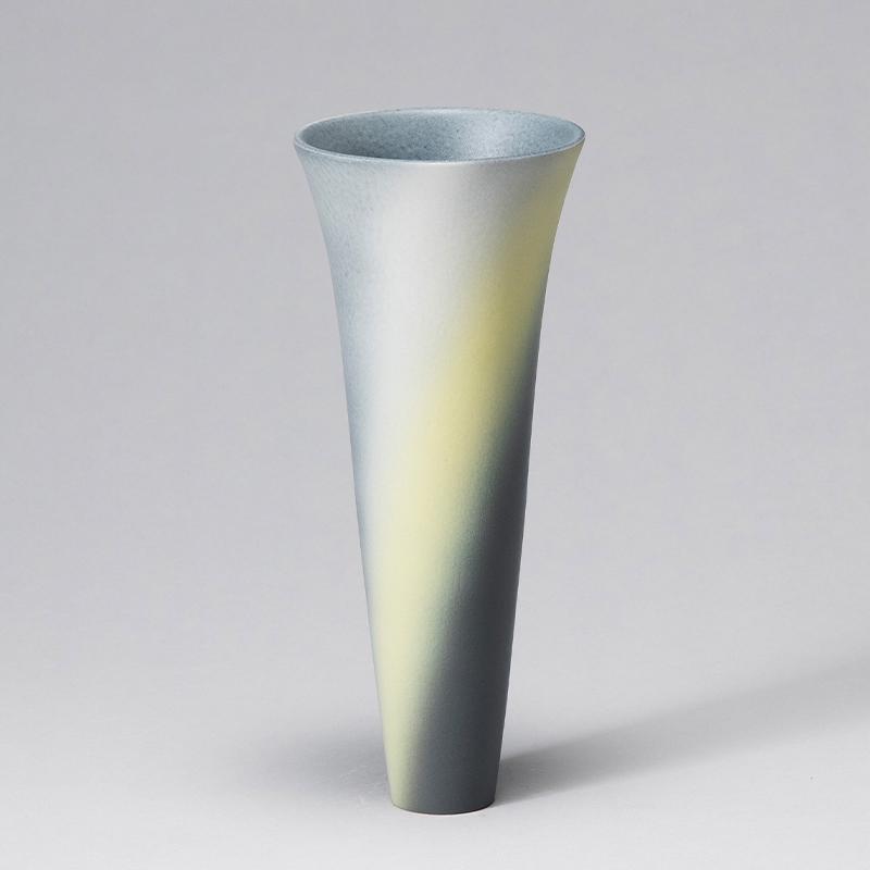 花器 清水焼1799 白灰 | 花器・花瓶,陶器,京焼/清水焼 | フラワー