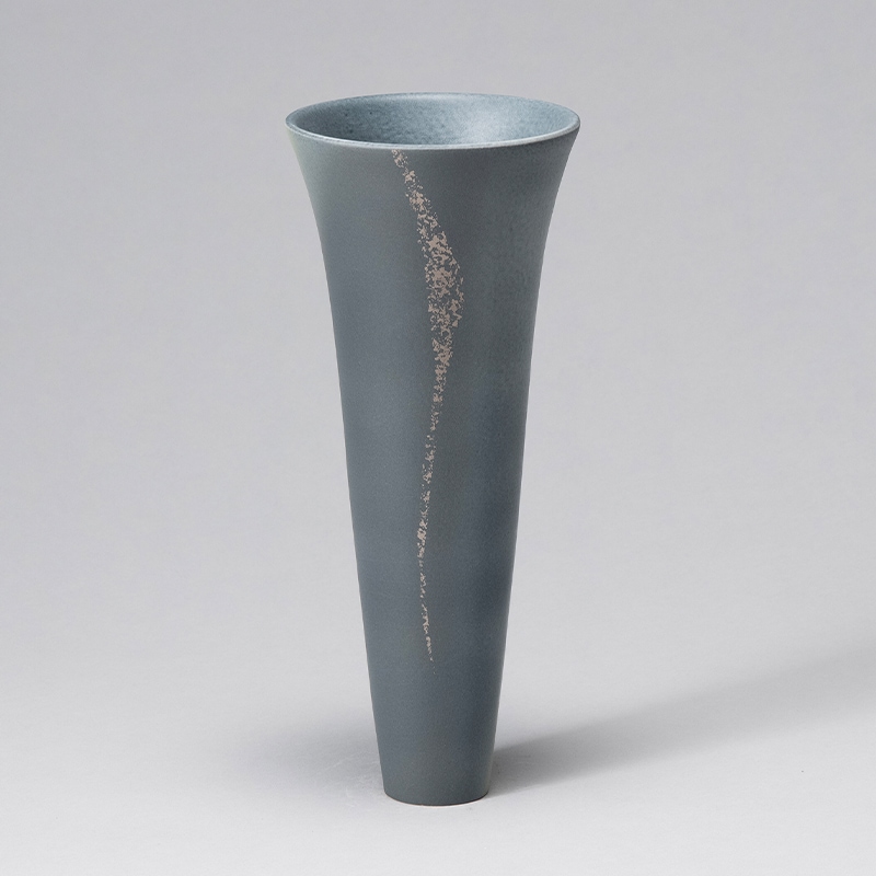 花器 清水焼1799 白灰 | 花器・花瓶,陶器,京焼/清水焼 | フラワー