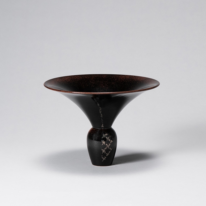 花器 清水焼1819 鉄砂 | 花器・花瓶,陶器,京焼/清水焼 | フラワー