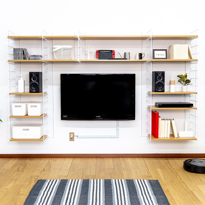 壁美人 ラダーシェルフセット H400タイプ 白 | すべての商品 | 壁面