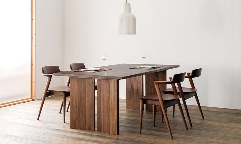 飛騨産業【侭オーダーダイニングテーブル】ウォルナット材 天板