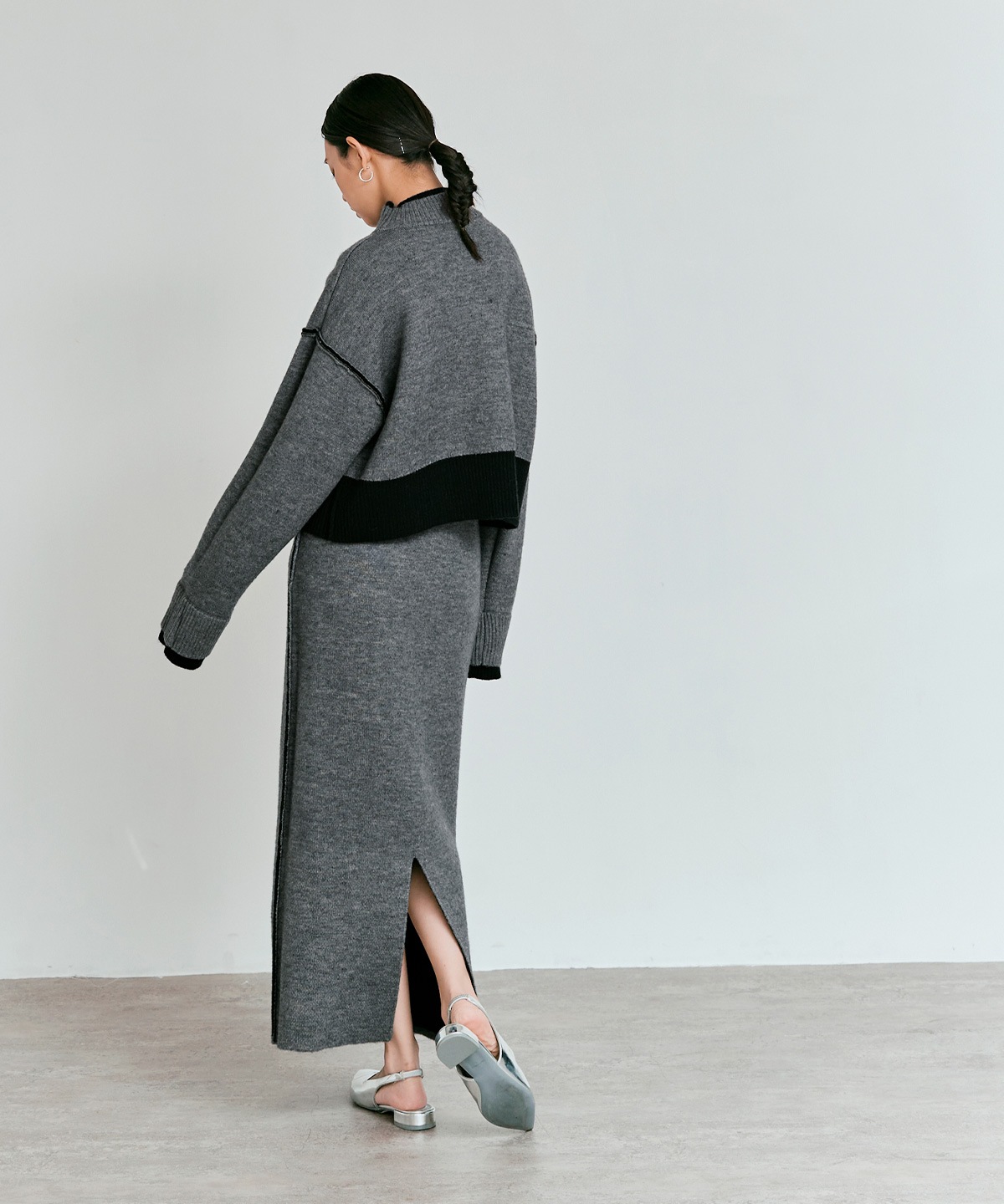 Limited Price】【SET】リバーシブルバイカラーニットセットアップ 全3