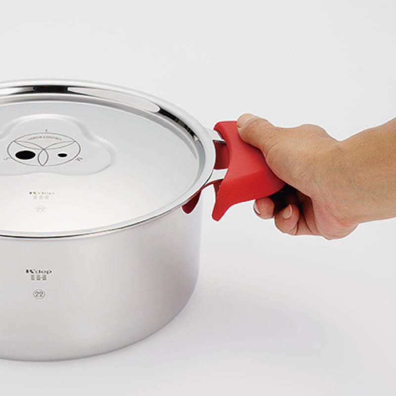 22cm両手鍋＆蒸し器セット／IH専用 | アウトレット | K+dep/ケデップ