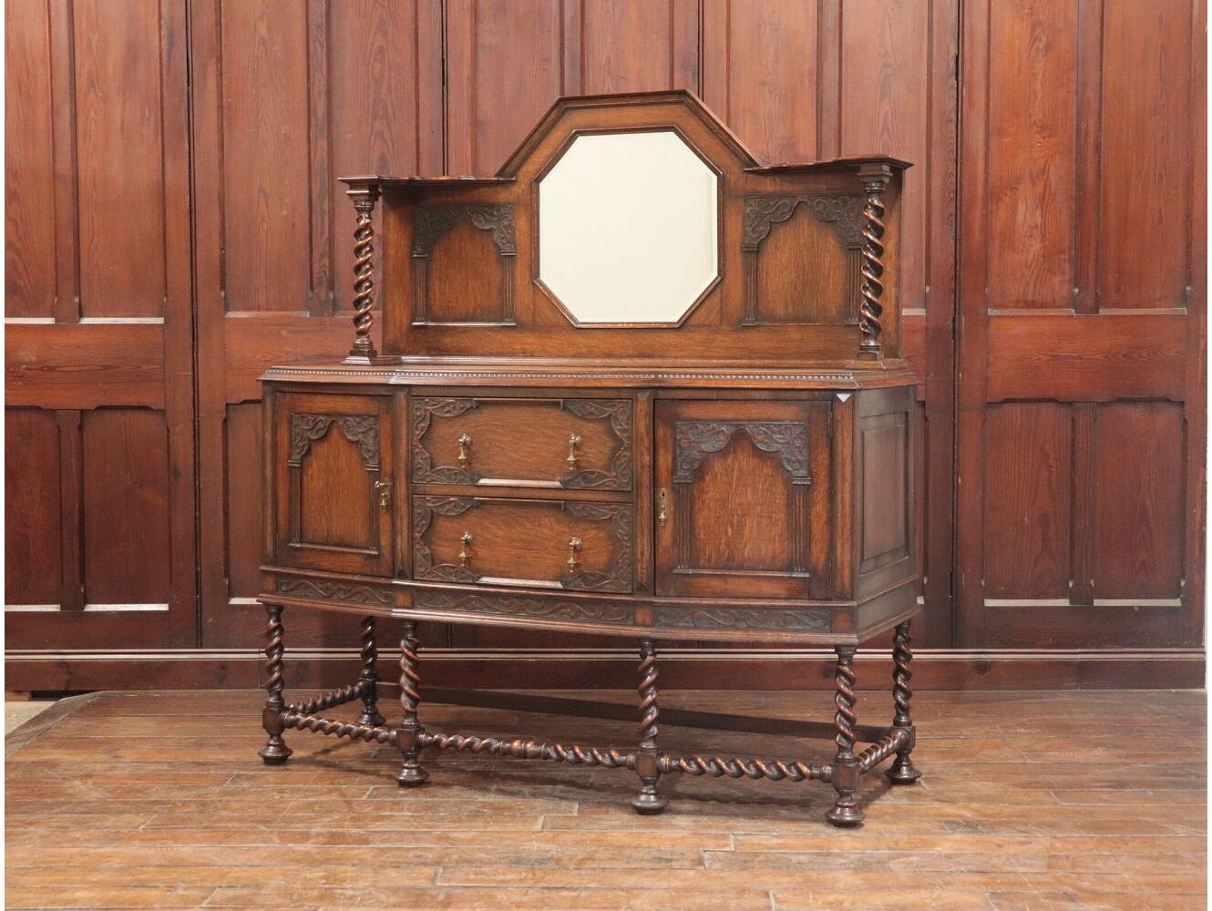 ミラーバックサイドボード | アンティーク家具,サイドボード,ミラー