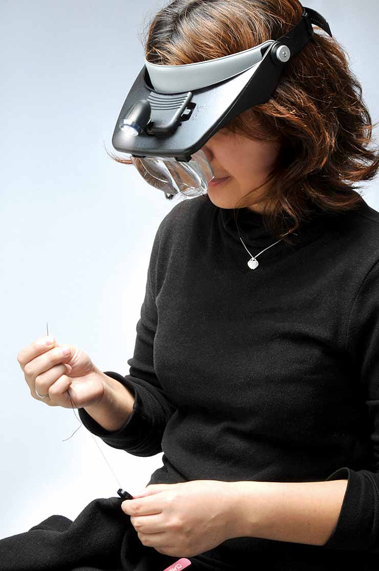 即配】 NEWヘッド ルーペ(拡大鏡) KHD-50N BK(ブラック) ケンコー