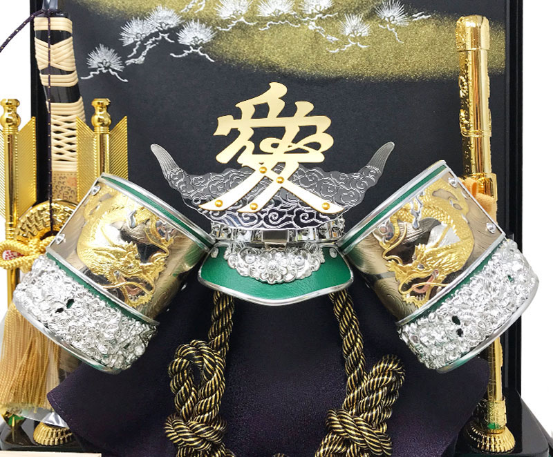 五月人形 コンパクト 戦国武将「直江兼続」| ケース入り愛の武将兜