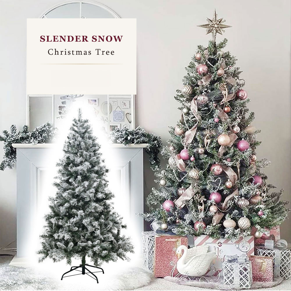 簡単組立式】スレンダースノーツリー 150cm 180cm 210cm ツリー単品