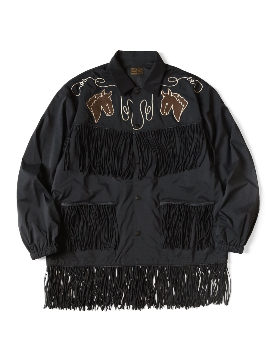 KAPITAL(キャピタル) / ストレッチナイロン フリンジコーチJKT 25SS