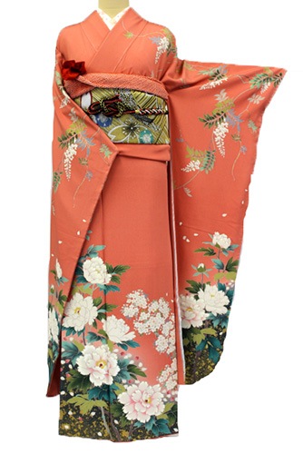 丹後ちりめん振袖レンタルフルセット「牡丹」往復送料無料 | レンタル