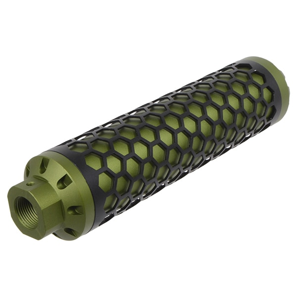 SNOW WOLF HIVE ダミーサプレッサー 14mm逆ネジ グリーン | エアガン