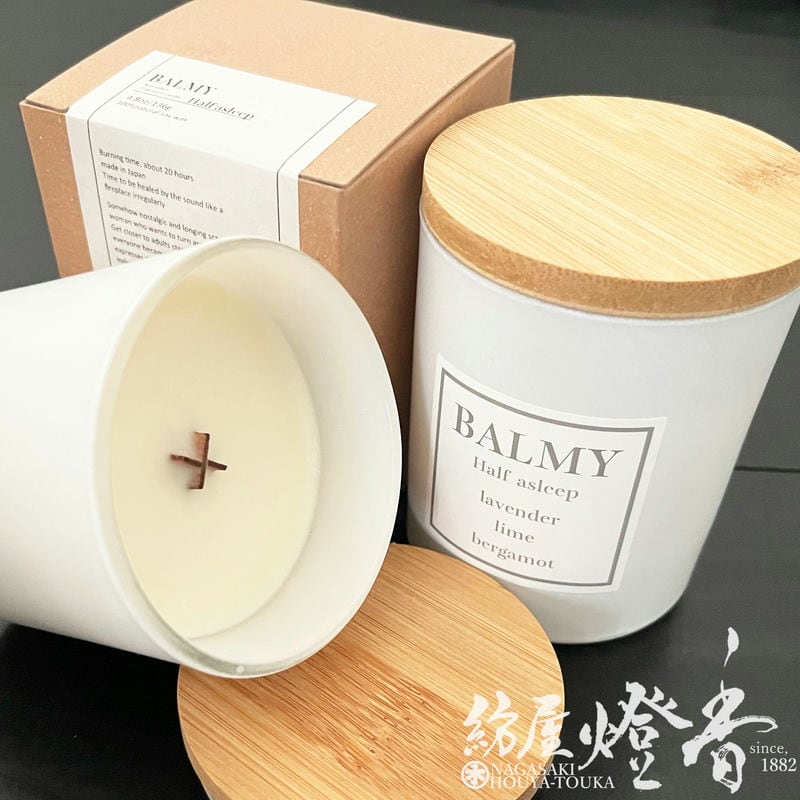 アロマキャンドル『100%NATURAL【BALMY Candle[ Half asleep ]】紙箱入