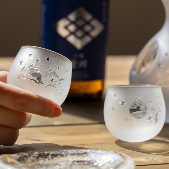 耐熱性月見うさぎ ミニスイング | 北一硝子 まごころお届け便