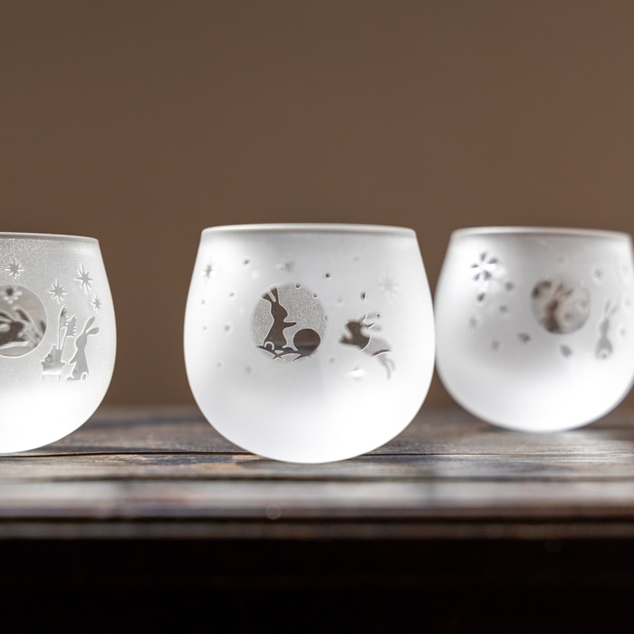 耐熱性月見うさぎ ミニスイング | 北一硝子 まごころお届け便