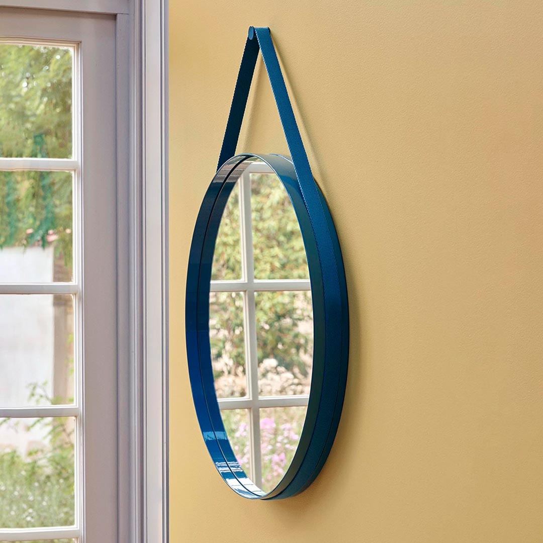 お取り寄せ】HAY (ヘイ) STRAP MIRROR NO.2 Ø70 ライトブラウン