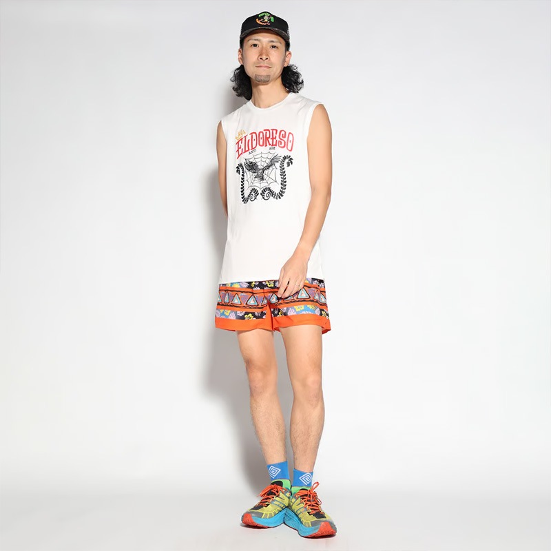ELDORESO Tropical Shorts エルドレッソ ランニング(e2111115orange