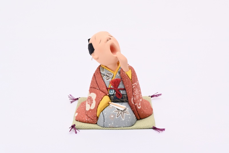 あくび指南小豆 | 江戸らくご人形 | ひな人形、五月人形の幸一光 公式