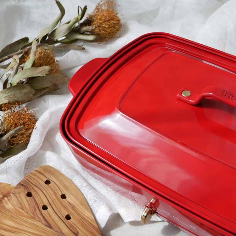 BRUNO】 グランデ ホットプレート レッド｜キッチン用品,キッチン家電