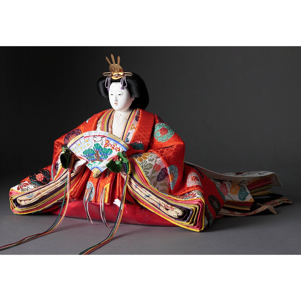 京都雛の会 平安雛幸作 毛氈七段 十五人飾り 4HR-D30 | 段飾り