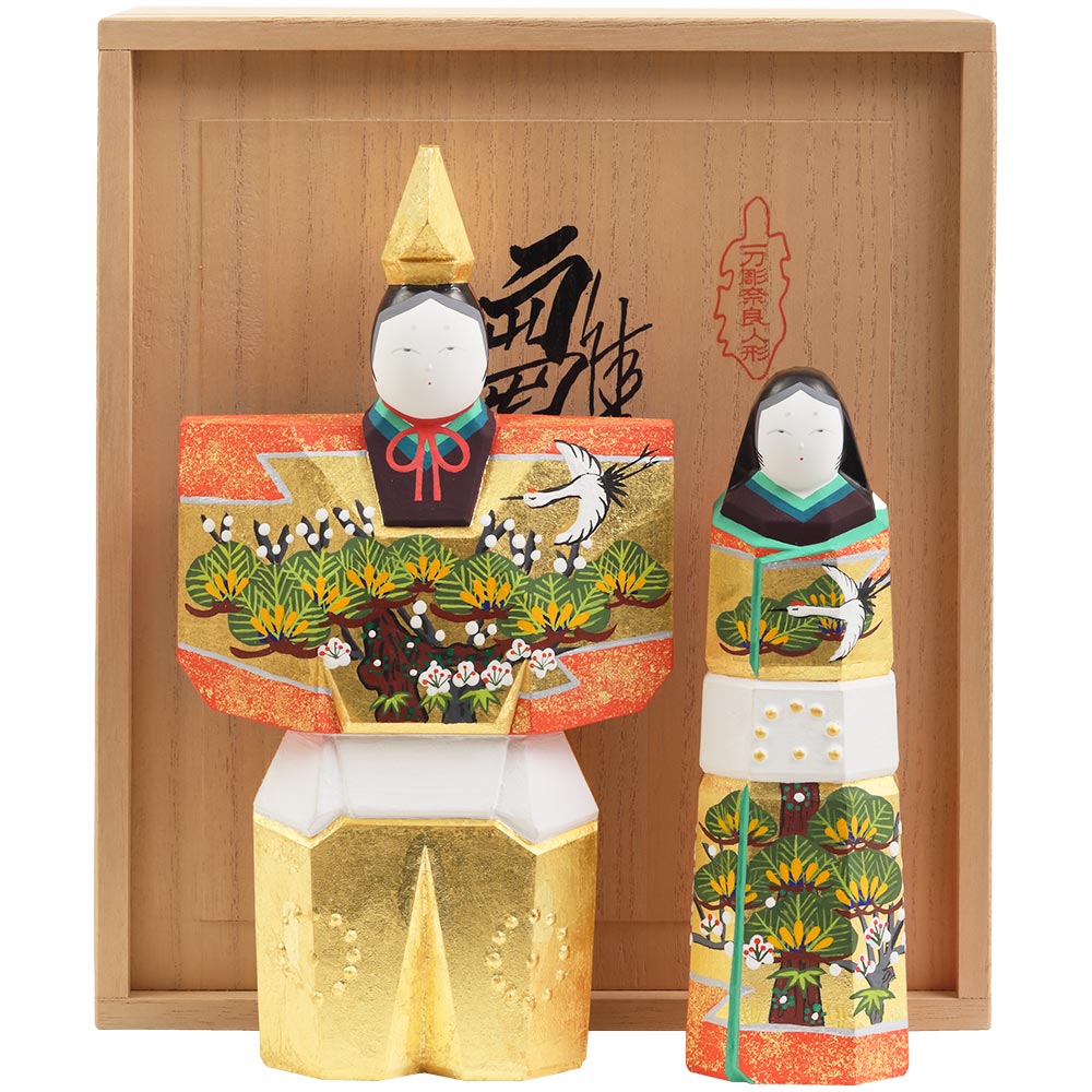 神泉作 奈良一刀彫 6号立雛 4H-I1 | 一刀彫（雛） | 【公式】 人形の久