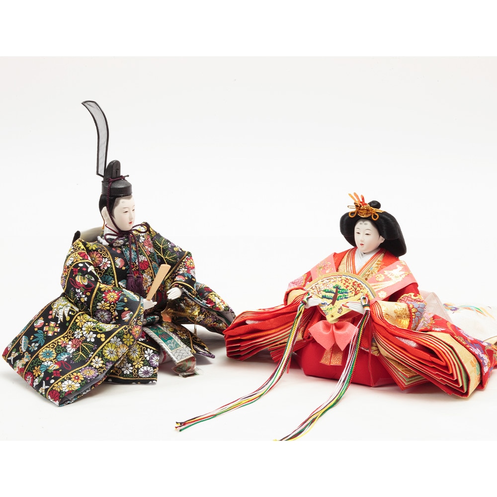 木製三段 親王官女飾り 73HR-G22 | 段飾り | 【公式】 人形の久月