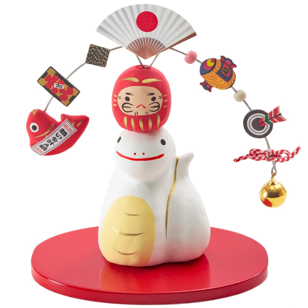 干支小物 R-81 福乗せやじ 巳 | 付属品・小物他 | 【公式】 人形の久月